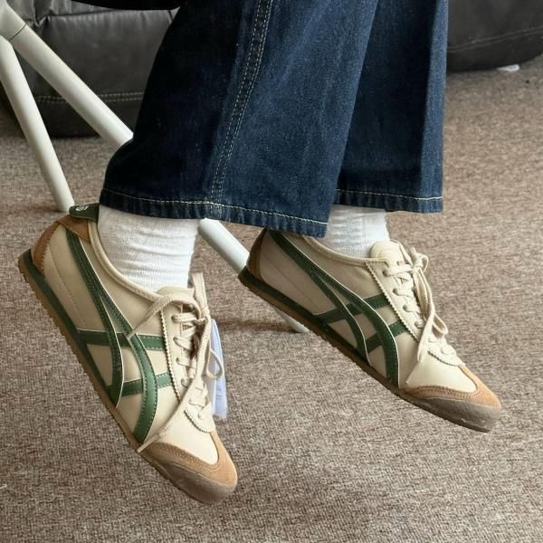 Onitsuka Tiger MEXICO 66Beige/Grass Green 💚
