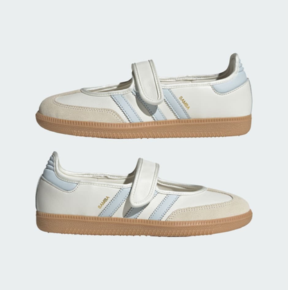 Adidas Samba Jane Cloud White and Clear Sky