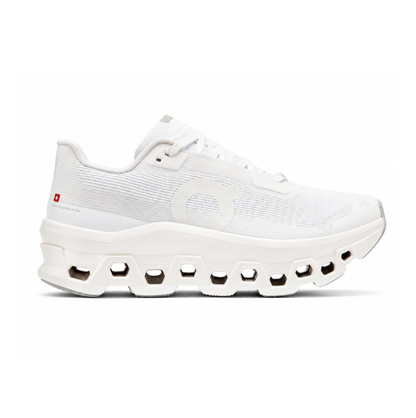 On Cloudmonster Void running white