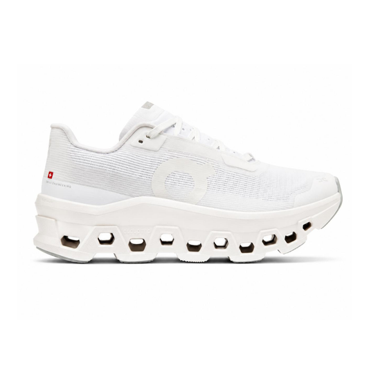 On Cloudmonster Void running white