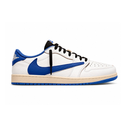 Jordan 1 Retro Low OG SP Fragment x Travis Scott ‘Sail Military Blue’