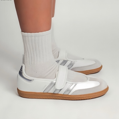 Adidas Samba Jane "White Silver Metallic"