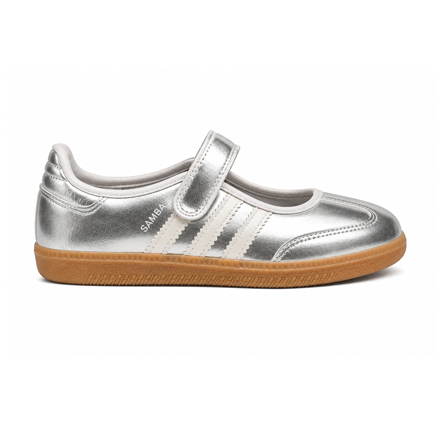 Adidas Samba Jane Silver Metallic Off White"