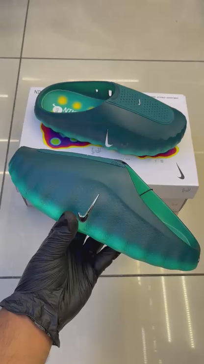 Nike Mind 001 Mules in the geode teal