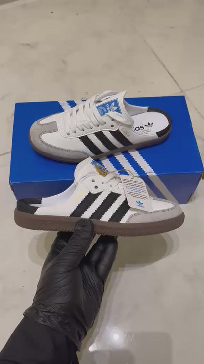 Adidas - Samba Mules 'White Black'