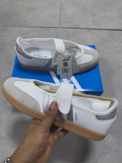 Adidas Samba Jane "White Silver Metallic"