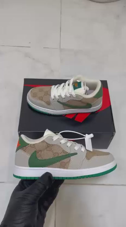 Travis Scott x Air Jordan 1 Low "beige Gucci" KIds