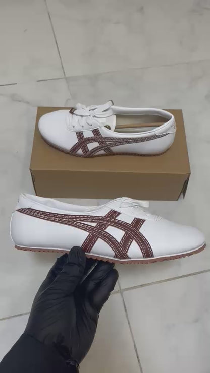 Versace x Onitsuka Tiger "brown and white"