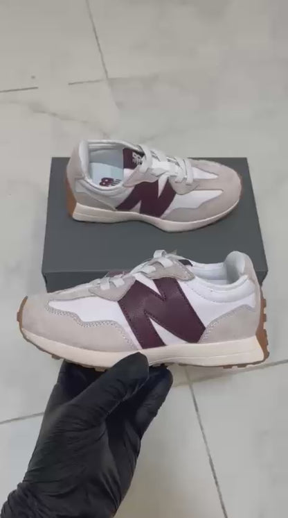 New Balance 327 "Sea Salt/Burgundy" Kids
