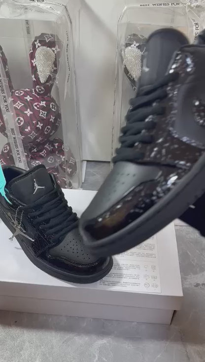 Air Jordan 1 Low "Black Croc"