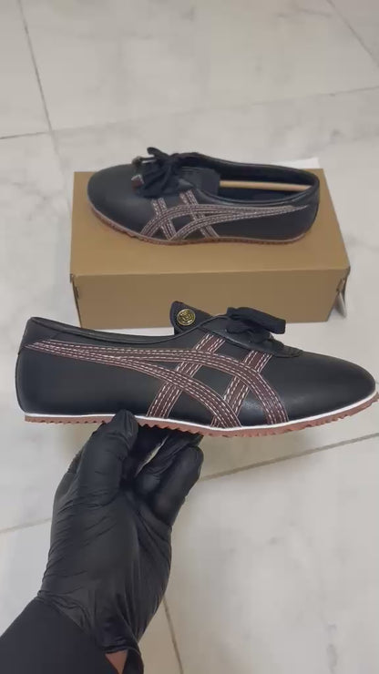 Versace x Onitsuka Tiger "black and brown"